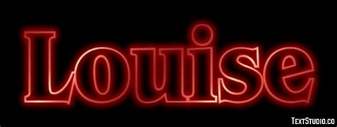Louise Logos Name Textstudio