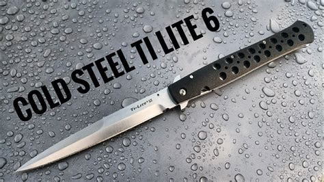 Cold Steel Ti Lite 6 Тест ножа Youtube
