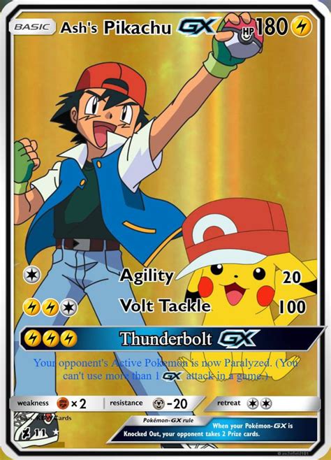 Ash S Charizard Ash S Pikachu Custom Pokemon Cards Etsy