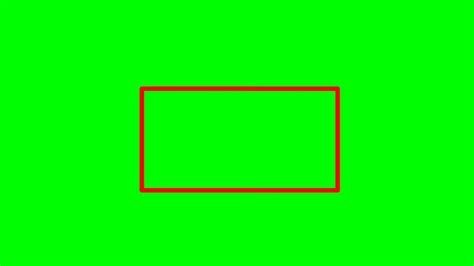 Animated Green Screen Rectangle Effect 4k Red Rectangle Youtube