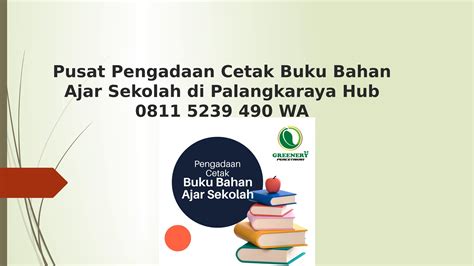 Pusat Pengadaan Cetak Buku Bahan Ajar Sekolah Di Palangkaraya Hub 0811
