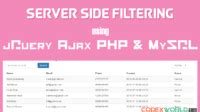Server Side Filtering Using Jquery Ajax Php And Mysql Codexworld