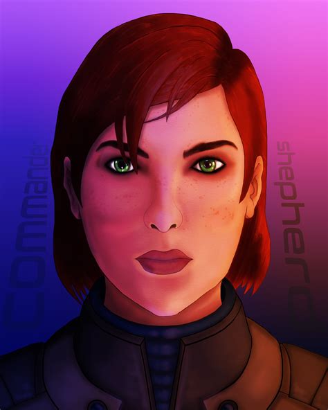 Artstation Mass Effect Commander Jane Shepherd