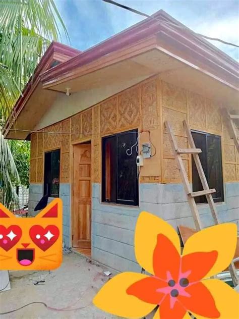 Stylish Native House With Half Concrete And Half Amakan Design For Php320k