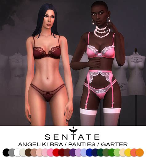 angeliki underwear set the sims 4 create a sim curseforge