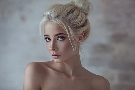 Katerina Shiriaeva Sergei Tomashev Women Model Blonde Overalls HD Wallpaper HD Wallpapers