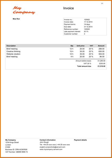 Invoice Template For Create Your Own Invoice Latest News