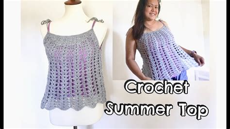 How To Crochet Summer Top Easy Crochet Top Tutorial Youtube
