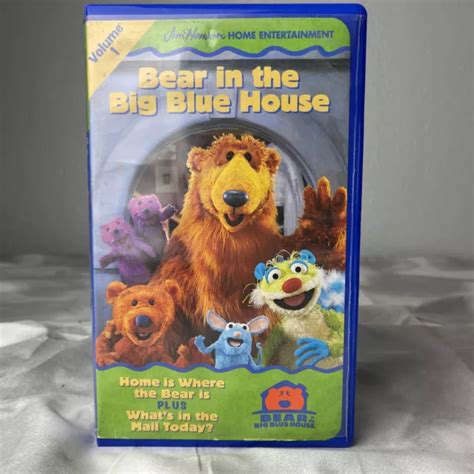 Bear In The Big Blue House Volume 1 Vhs 1998 Blue Clamshell Case