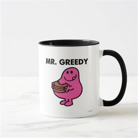 Mr Greedy Eating Cake Mug Au