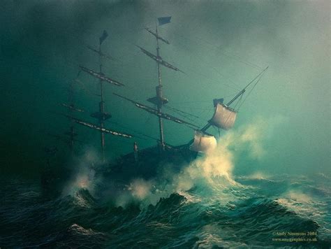 Storm Tossed Ship Stormy Sea Old Sailing Ships Ocean Pictures