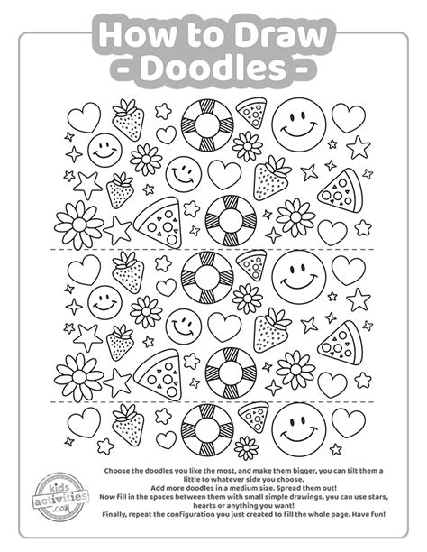 How To Draw Doodles Simple Doodle Art For Kids Kids Activities Blog