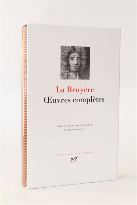 La Bruyere Oeuvres Complètes Edition Originale Edition
