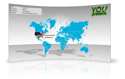 World Map Template For Powerpoint By Youpresent Slide 8 Youpresent