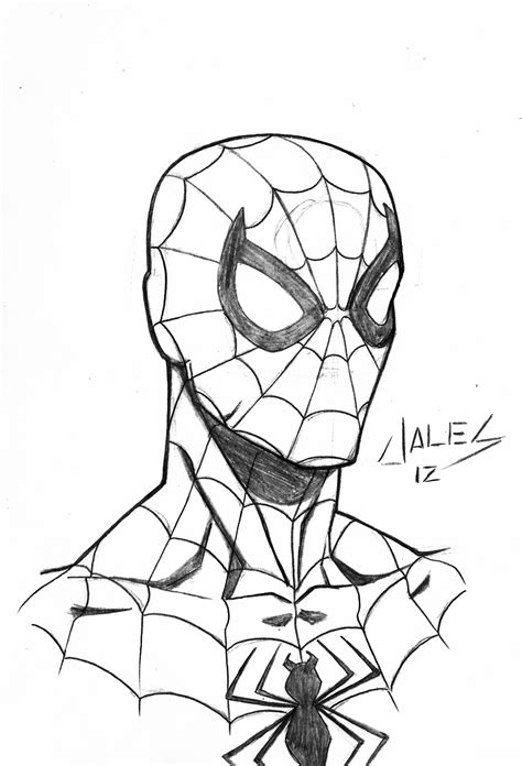 Easy Drawing Of Spiderman At Getdrawings Free Download
