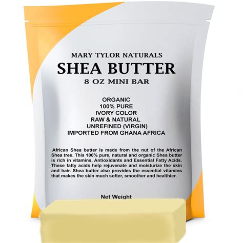 Organic Shea Butter 8 Oz Premium Grade Raw Shea Butter Unrefined