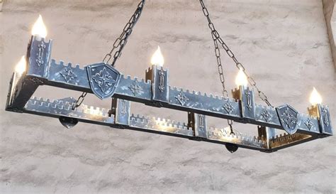Ancient Chandelier Lighting Large Medieval Iron Chandelier Etsy