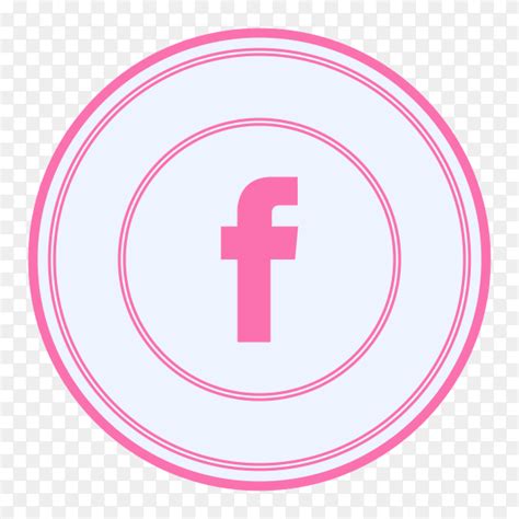 Facebook Icon With Pink Color On Transparent Background Png Similar Png