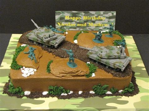 Check out these awesome army cake ideas for an incredible birthday cake. Soldier Birthday Cakes