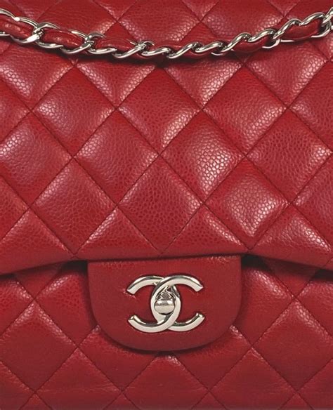Chanel Jumbo Timeless Double Flap Bag In Red Caviar Shw Luxury Helsinki
