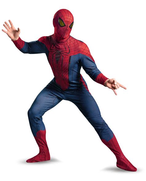 Deluxe Amazing Spiderman Adult Costume Mr Costumes