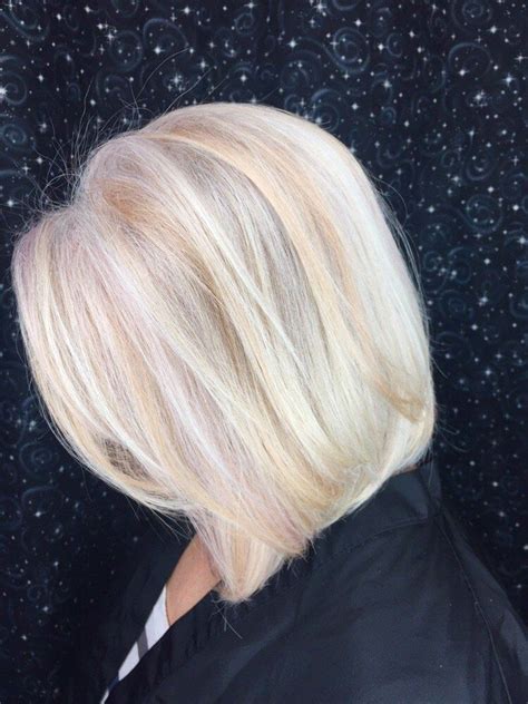 Naturally white hair with lowlights. Grey blending using highlights/lowlights (ex: rose gold ...
