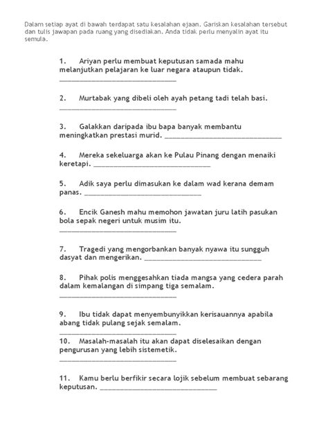 Latihan sains tingkatan 1 download! Tatabahasa Latihan Bahasa Melayu Tingkatan 1