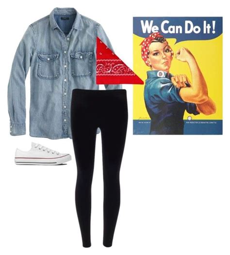 Rosie the riveter became a symbol of female empowerment and the feminist movement after its use as a poster to recruit women to shipyards and factories during wwii. Halloween Costume- Rosie the Riveter | Easy homemade halloween costumes, Halloween costumes for ...