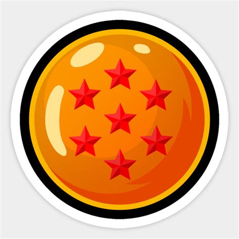 Acrylic material makes the dragon ball ball permeability is very good, stars are clearly visible. 7-Star Dragonball (Pocket) - DBZ - Dragonball - Sticker | TeePublic