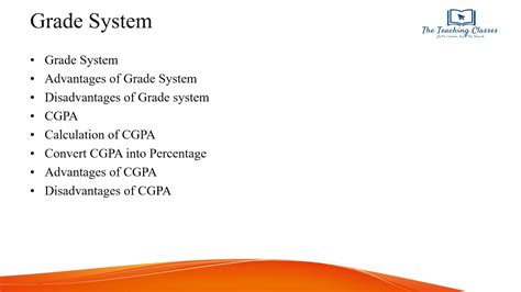 Grade System And Cgpa Cumulative Grade Point Average Assessment Of