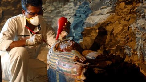 New Mummies Discovered In Tomb Near Luxor Egypt Bbc News