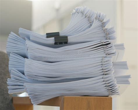 Pile Of Papers Stock Photo Image Of Background Corporate 75585600