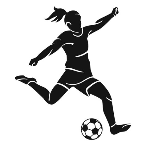 Girl Playing Soccer Cut Out Transparent Png And Svg Vector File