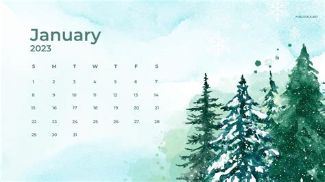 Download January Calendar Desktop Wallpaper By Marcot82 January