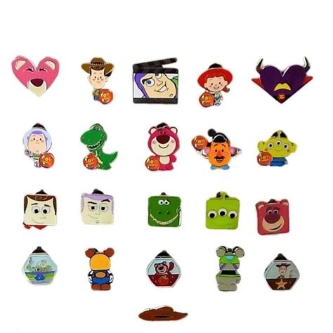 Toy Story Themed 5 Disney Park Trading Pins Set ~ Randomly Assorted