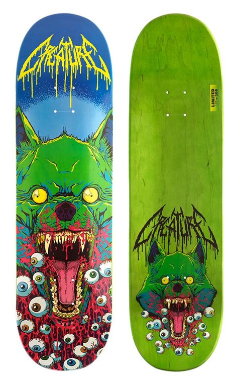 3 Board Set Designed For Creature Skateboards Creature Skateboards