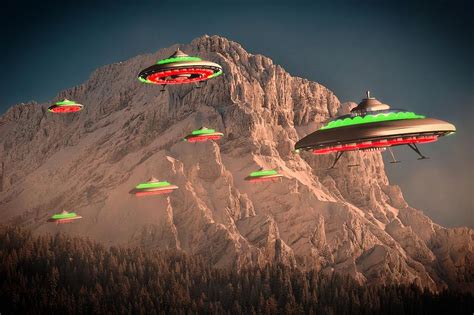 Check out our ufo art selection for the very best in unique or custom, handmade pieces from our wall hangings shops. UFO Invasion Force by Raphael Terra Digital Art by Esoterica Art Agency