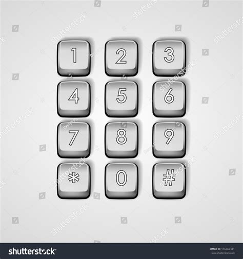 Button Keypad Stock Vector Illustration 156462341 Shutterstock