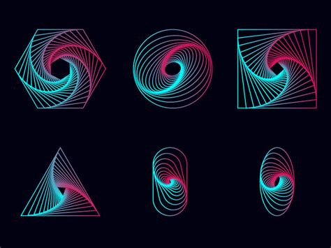 Artistic Geometric Shapes And Transform Effect In Illustrator Cc By