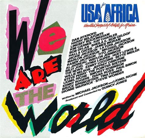 January 28 1985 We Are The World Recorded The Declaration