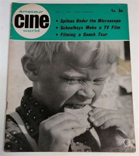 Magazine Vintage Amateur Cine World Film Making Magazine Date May Th Eur Picclick Fr