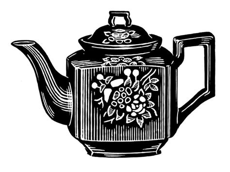 Old Teapot Illustration Tea Pots Teapot Drawing Tea