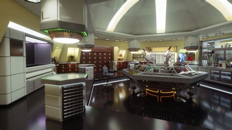 Futuristic Tardis Interior Concept Art