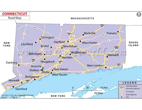 Buy Connecticut Road Map