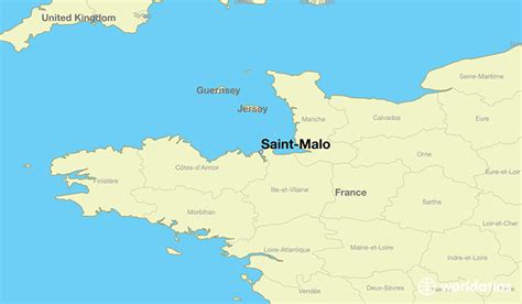 St Malo France Map Color 2018