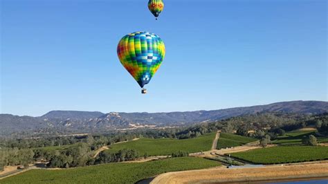 Hot Air Balloon In Napa Valley Youtube