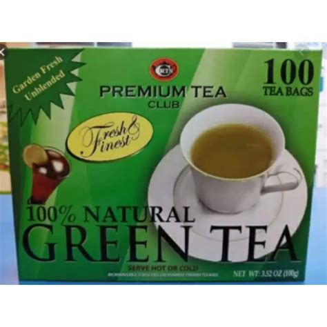 Sri Lanka Made Green Tea 100 Natural Premium 100tea Bags Shopee