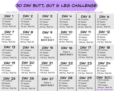 30 day leg challenge musely