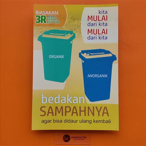 Jual Poster Sampah Organik Dan Anorganik Shopee Indonesia
