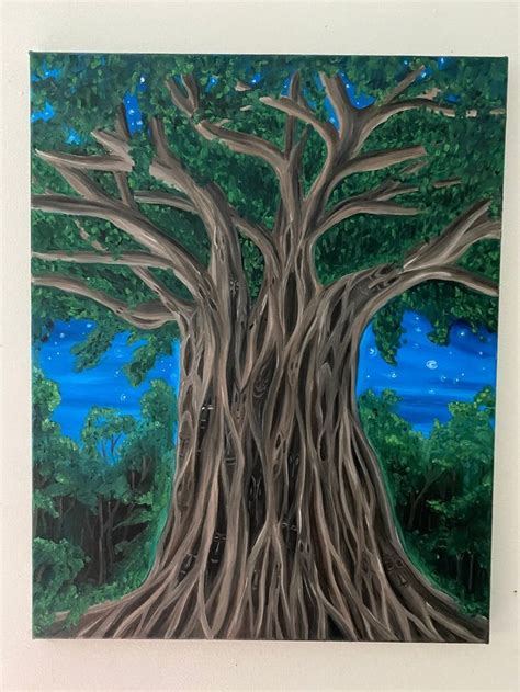 Taotaomona Tree Guam Etsy Canada Magical Tree Oil Painting On